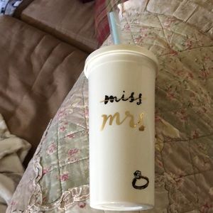 KATE SPADE TUMBLER. NEVER USED.